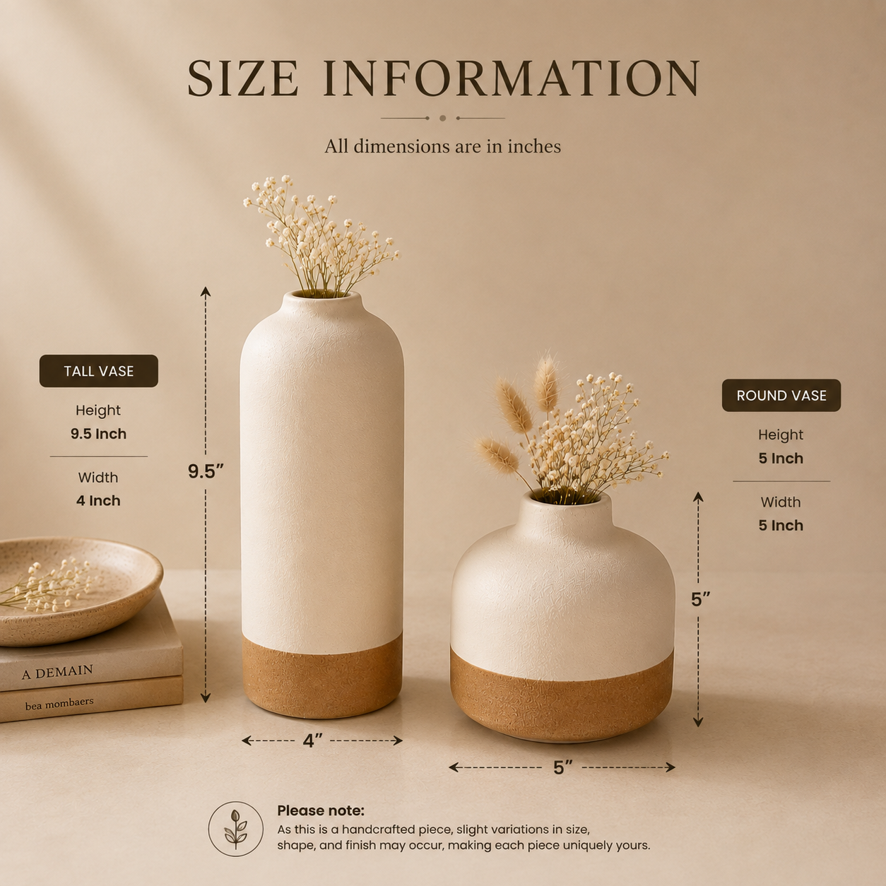 Sora Collection – Ceramic Vase Set (Set of 2)