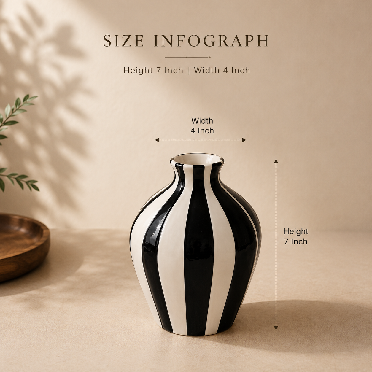 Eclipse Collection – Ceramic Vase Set (Set of 2)