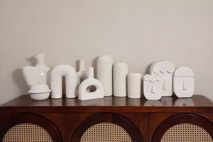 Abstract White Vases  – Modern Decor Collection (Set of 11 Vases)
