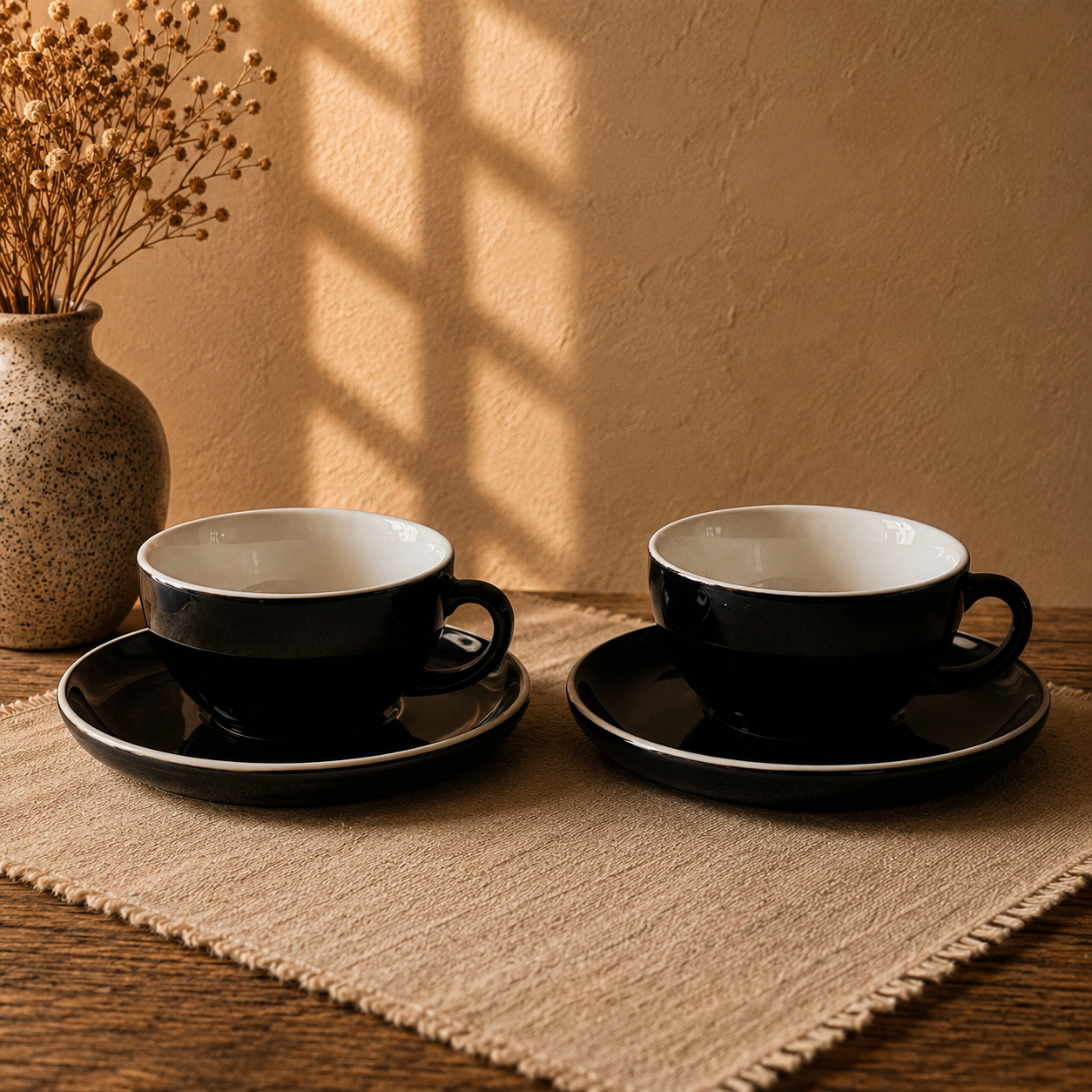 Noir Café Cup & Saucer Set (240 ml)
