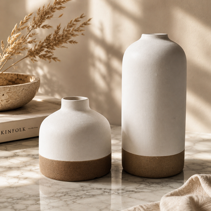Sora Collection – Ceramic Vase Set (Set of 2)