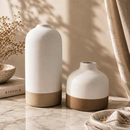 Sora Collection – Ceramic Vase Set (Set of 2)