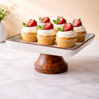 Jardin Square Cake Stand