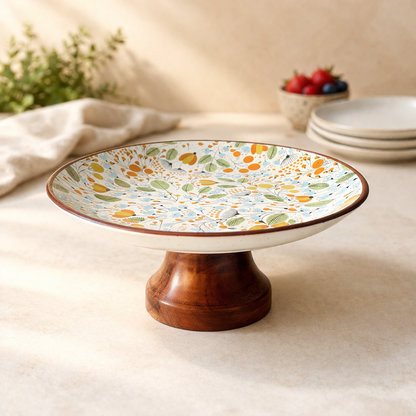 Moutarde Florale Cake Stand