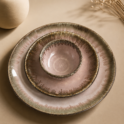 The Roseate Luxe Hosting Collection -Dinner Plates, Quarter Plates, Sweet Bowls, Soup Bowls & Serving Bowls