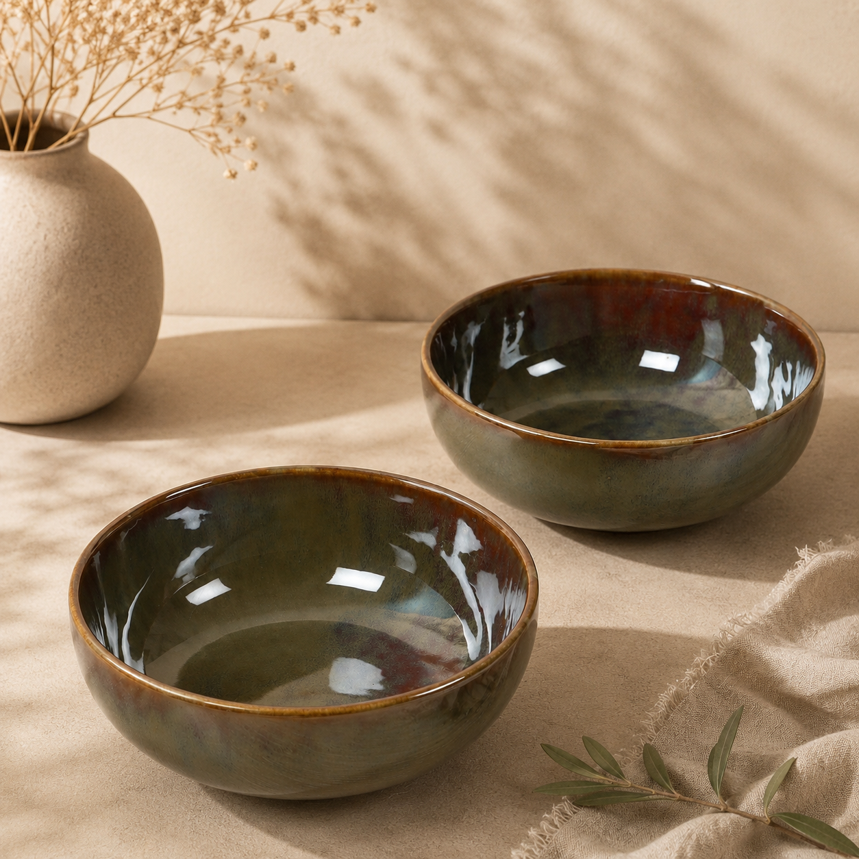 The Verdant Atelier™ Serving Bowls