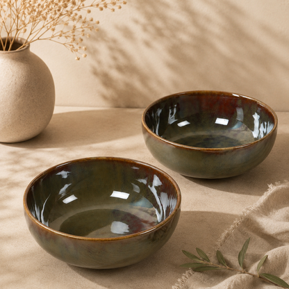 The Verdant Atelier™ Serving Bowls
