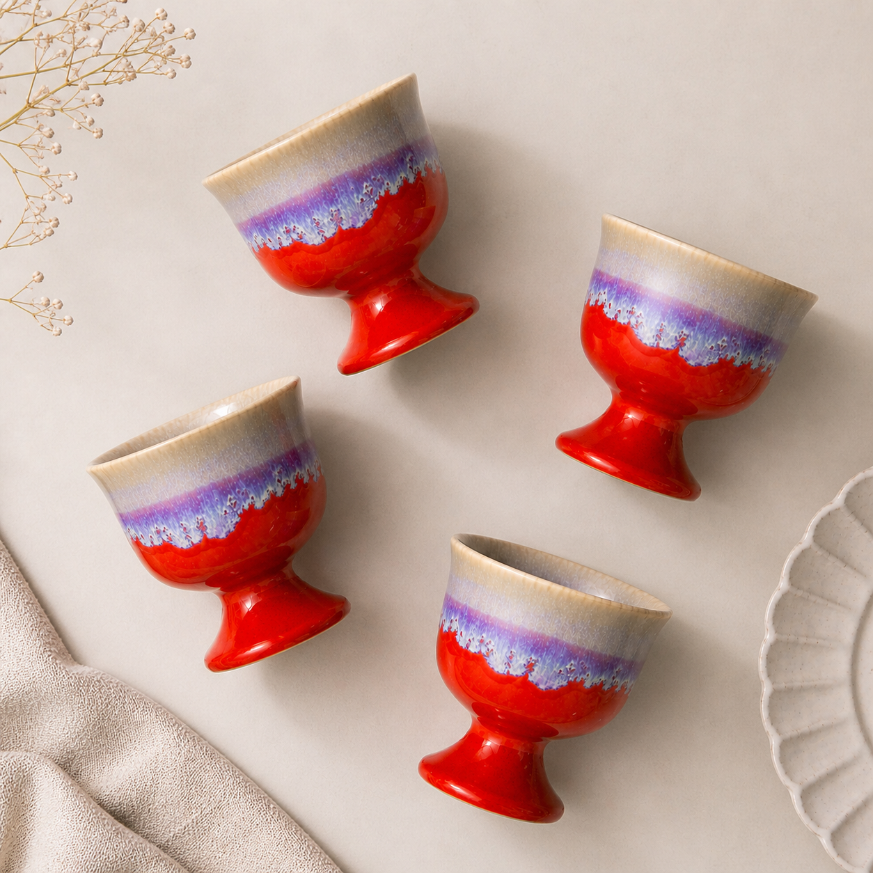 Aurora Ice Cream Glasses
