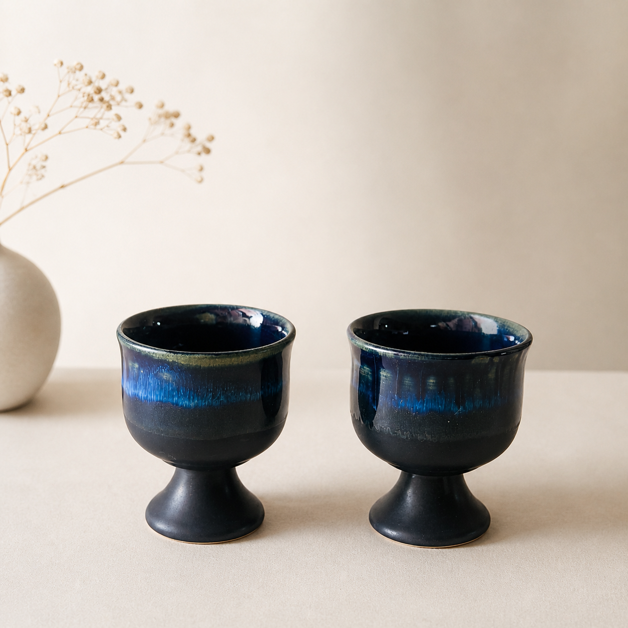 Midnight Aura Ice Cream Glasses