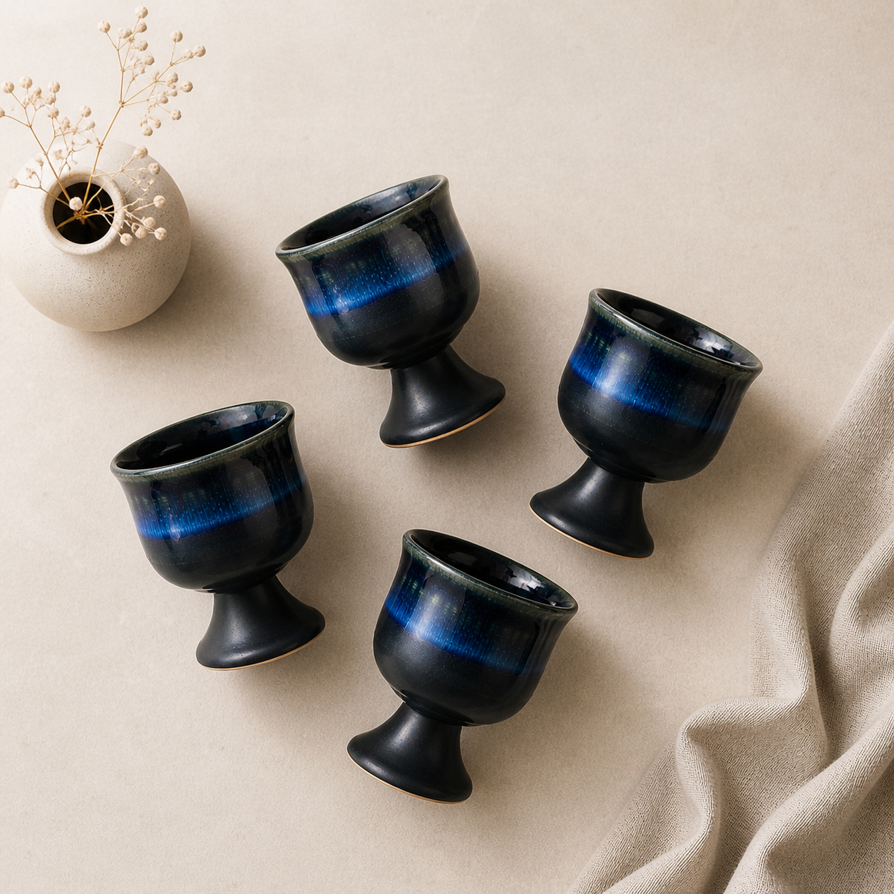 Midnight Aura Ice Cream Glasses