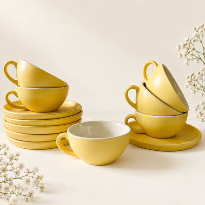 240 ml - Sunshine Latte Cup & Saucer Set