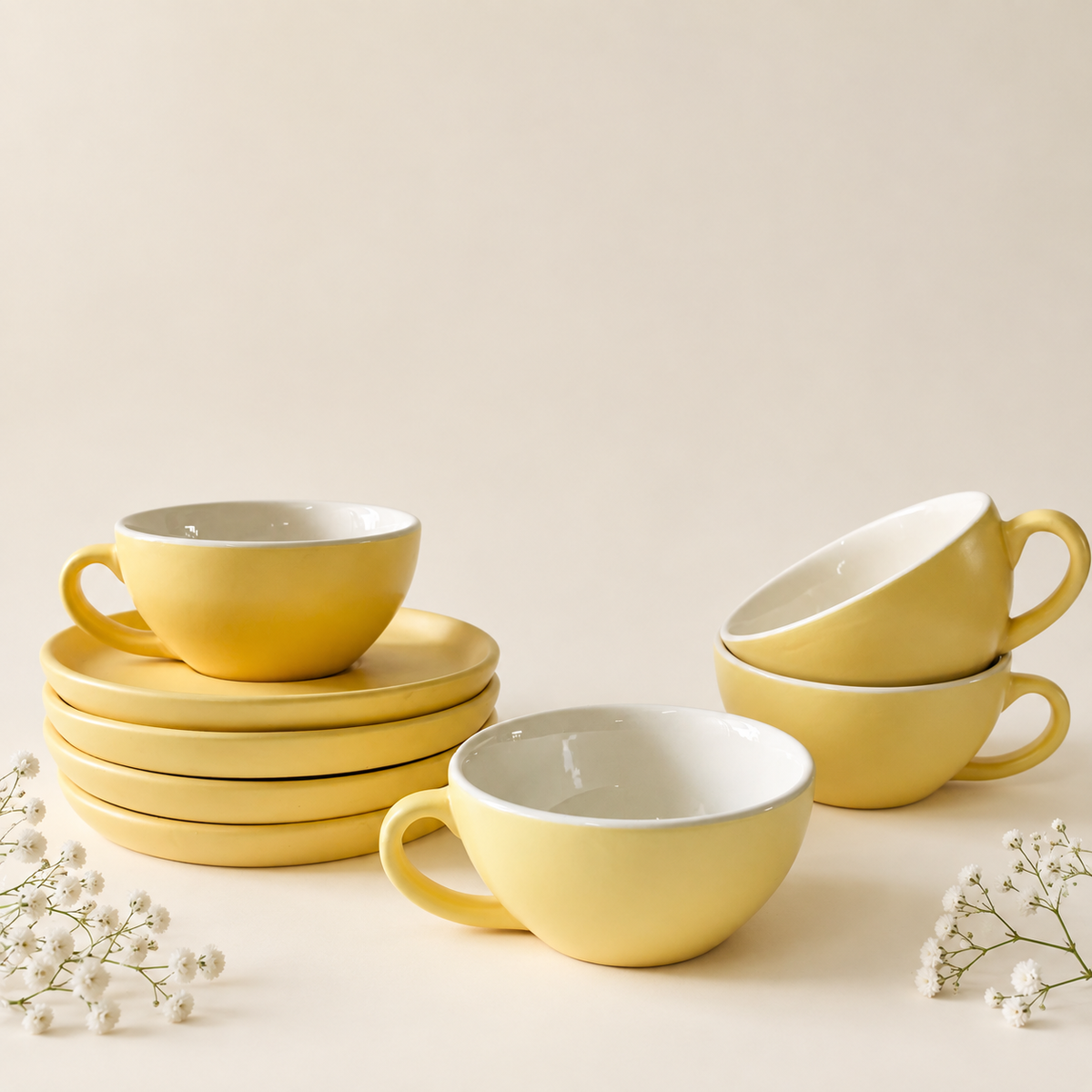 240 ml - Sunshine Latte Cup & Saucer Set
