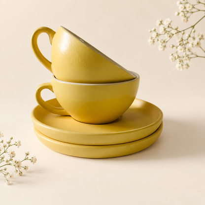 240 ml - Sunshine Latte Cup & Saucer Set
