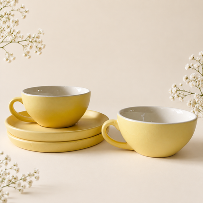 240 ml - Sunshine Latte Cup & Saucer Set