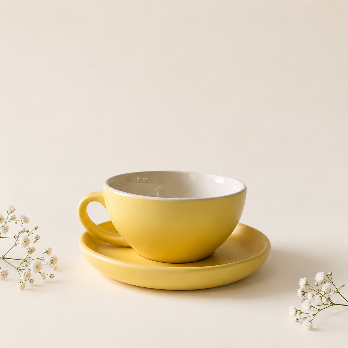 240 ml - Sunshine Latte Cup & Saucer Set