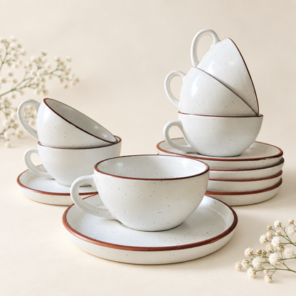 240 ml - Marbella Latte Cup & Saucer Set