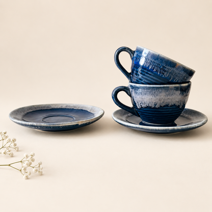 180 ml - Ocean Cappuccino Cup & Saucer Set