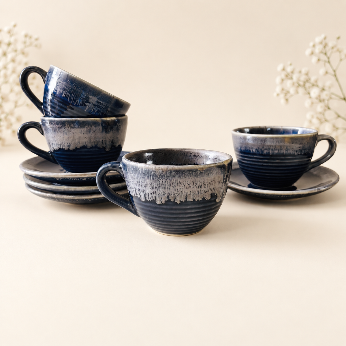 180 ml - Ocean Cappuccino Cup & Saucer Set