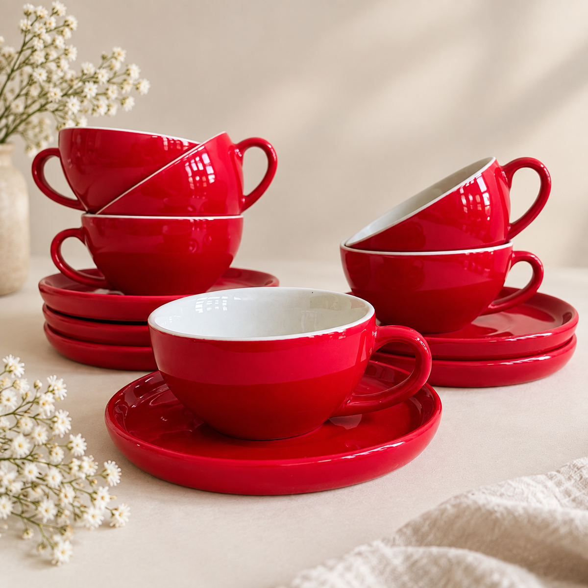 320 ml-Rouge Café Cup & Saucer Set