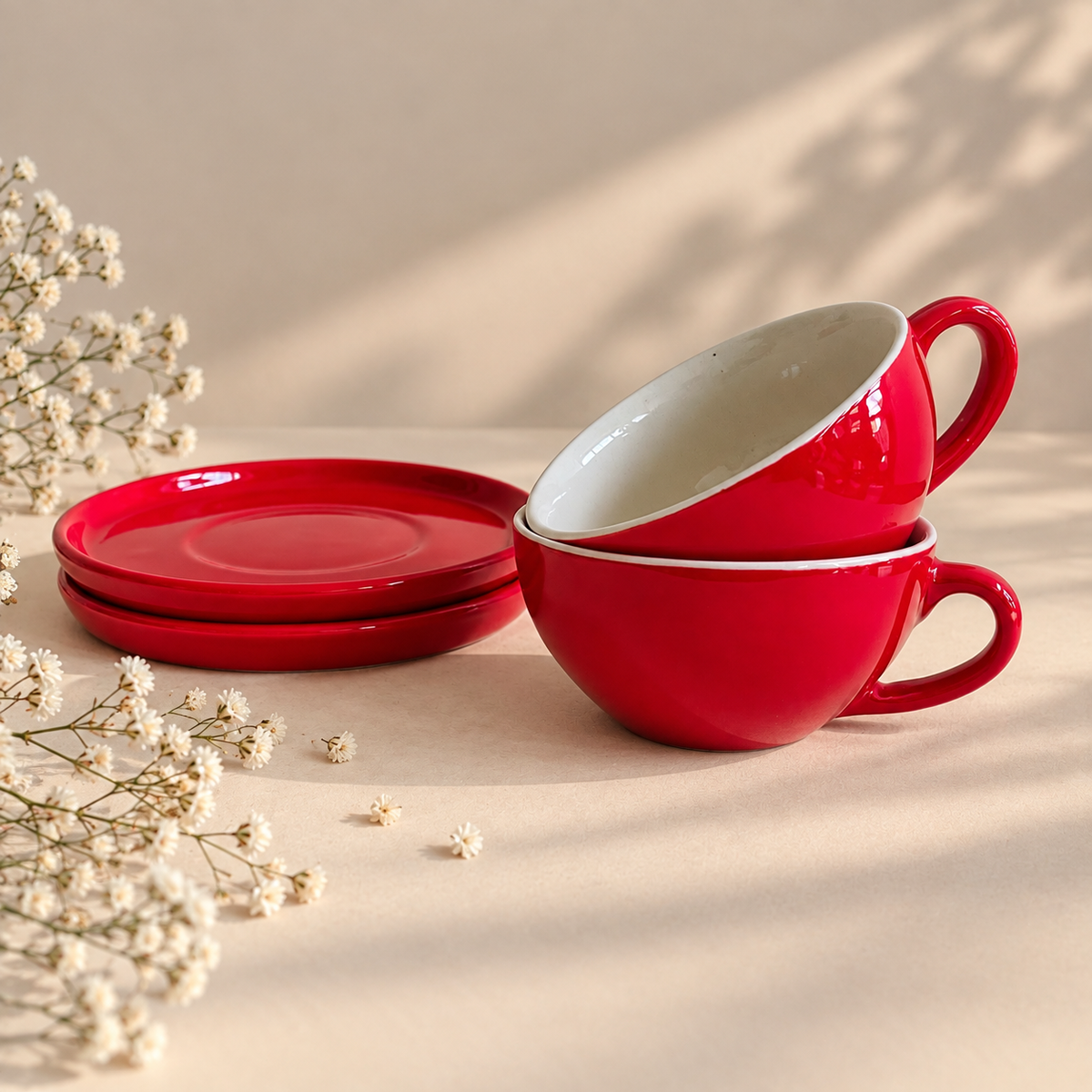 240 ml- Rouge Latte Cup & Saucer Set