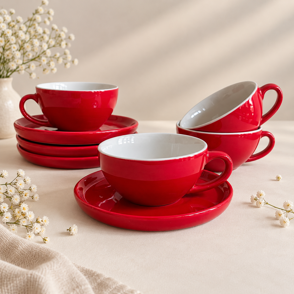 240 ml- Rouge Latte Cup & Saucer Set