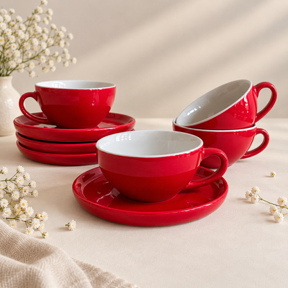 240 ml- Rouge Latte Cup & Saucer Set