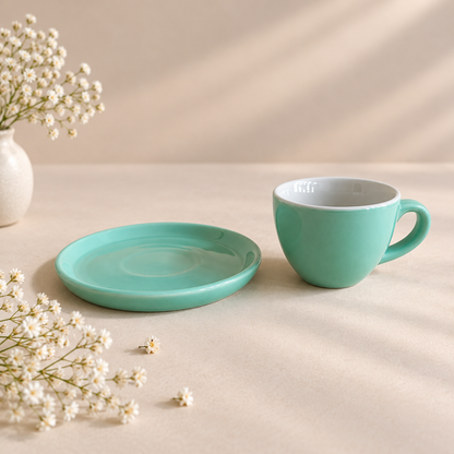 100 ml - Mint Espresso Cup & Saucer Set