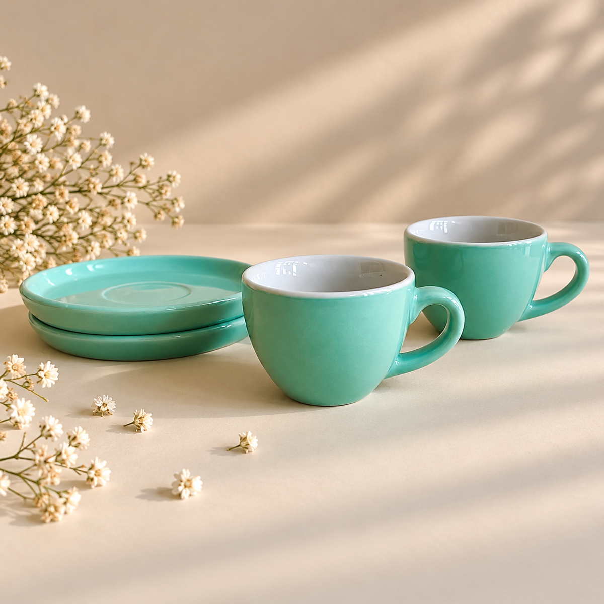 100 ml - Mint Espresso Cup & Saucer Set