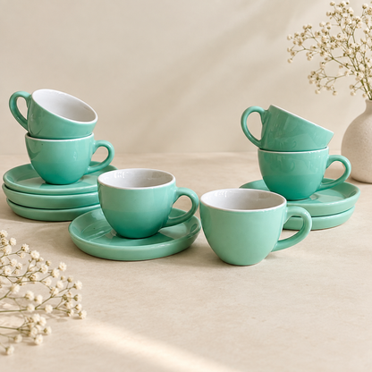 100 ml - Mint Espresso Cup & Saucer Set