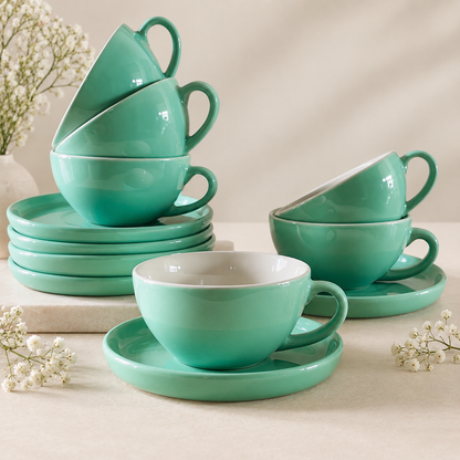 240 ml- Mint Latte Cup & Saucer Set