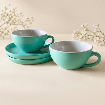 240 ml- Mint Latte Cup & Saucer Set