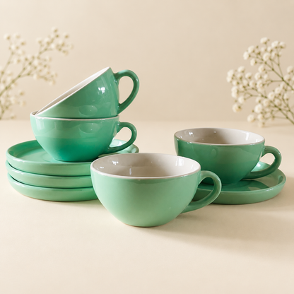 320 ml - Mint Café Cup & Saucer Set