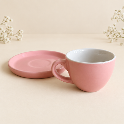 100 ml - Rosé Espresso Cup & Saucer Set