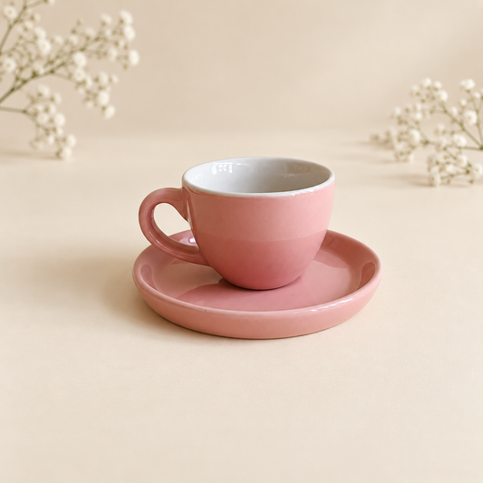 100 ml - Rosé Espresso Cup & Saucer Set
