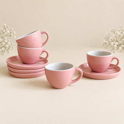 100 ml - Rosé Espresso Cup & Saucer Set