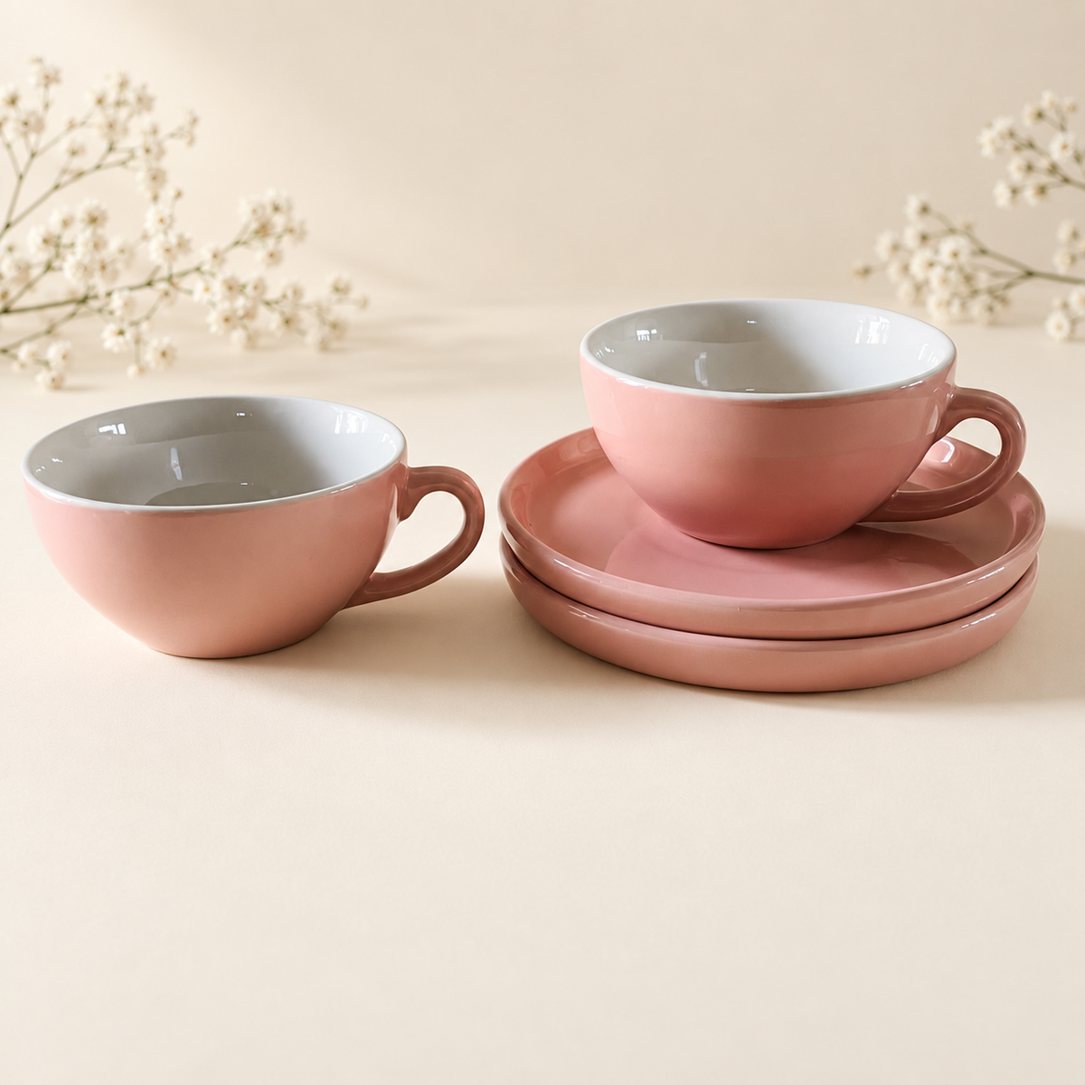 240 ml - Rosé Latte Cup & Saucer Set