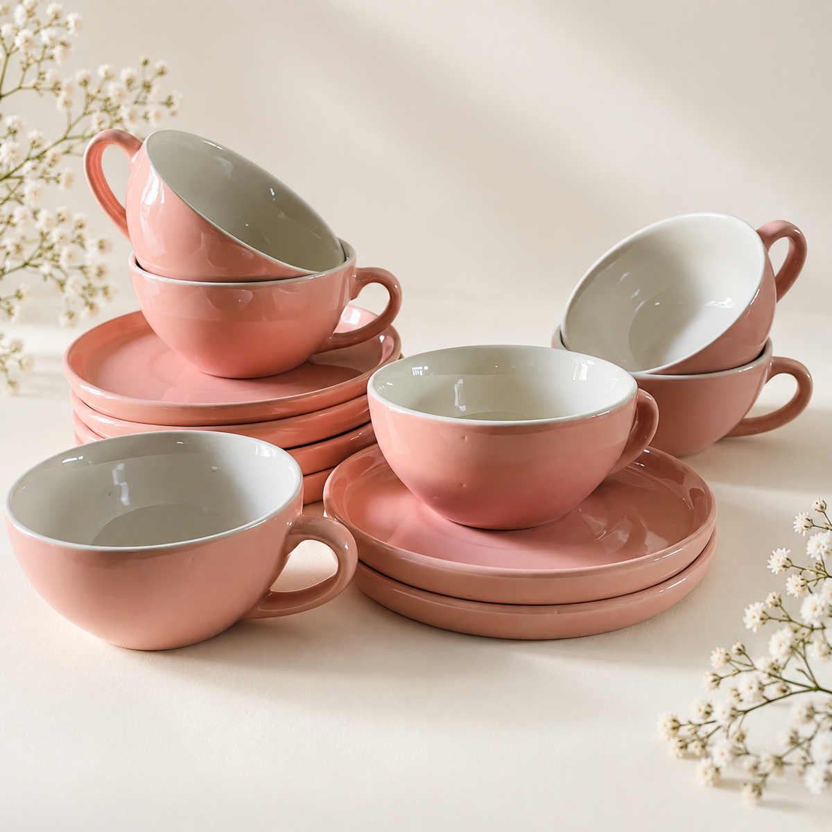 240 ml - Rosé Latte Cup & Saucer Set