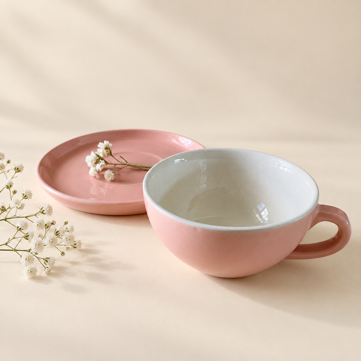 240 ml - Rosé Latte Cup & Saucer Set