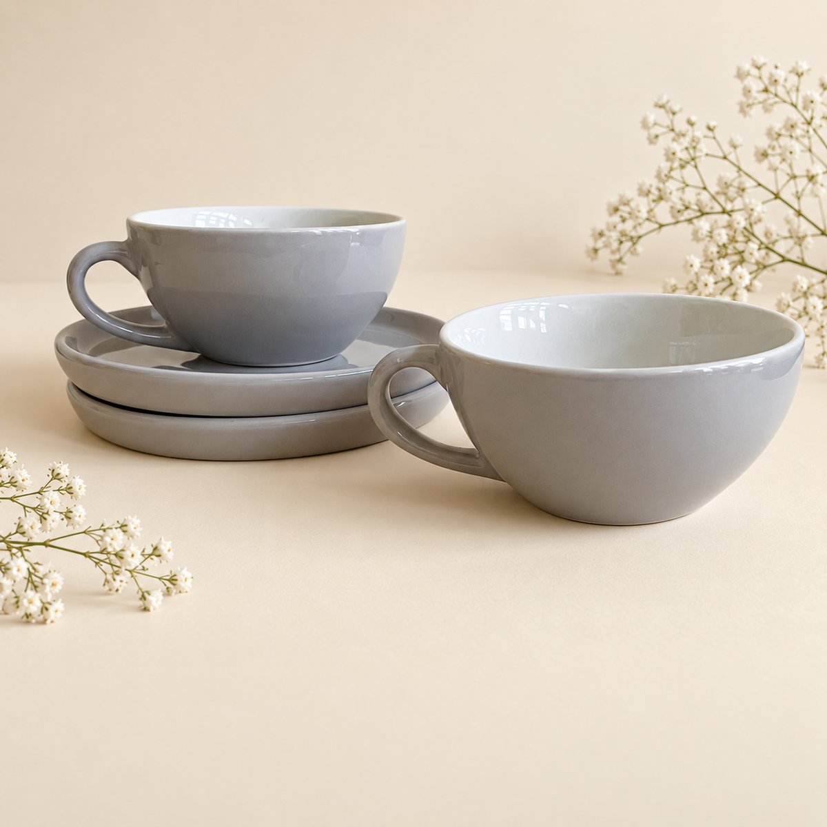 240 ml - Moon Latte Cup & Saucer Set