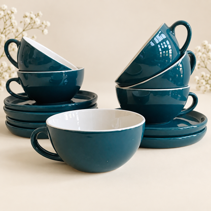 320 ml - Peacock Café Cup & Saucer Set
