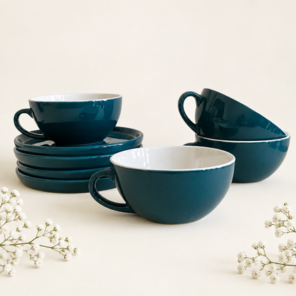 320 ml - Peacock Café Cup & Saucer Set