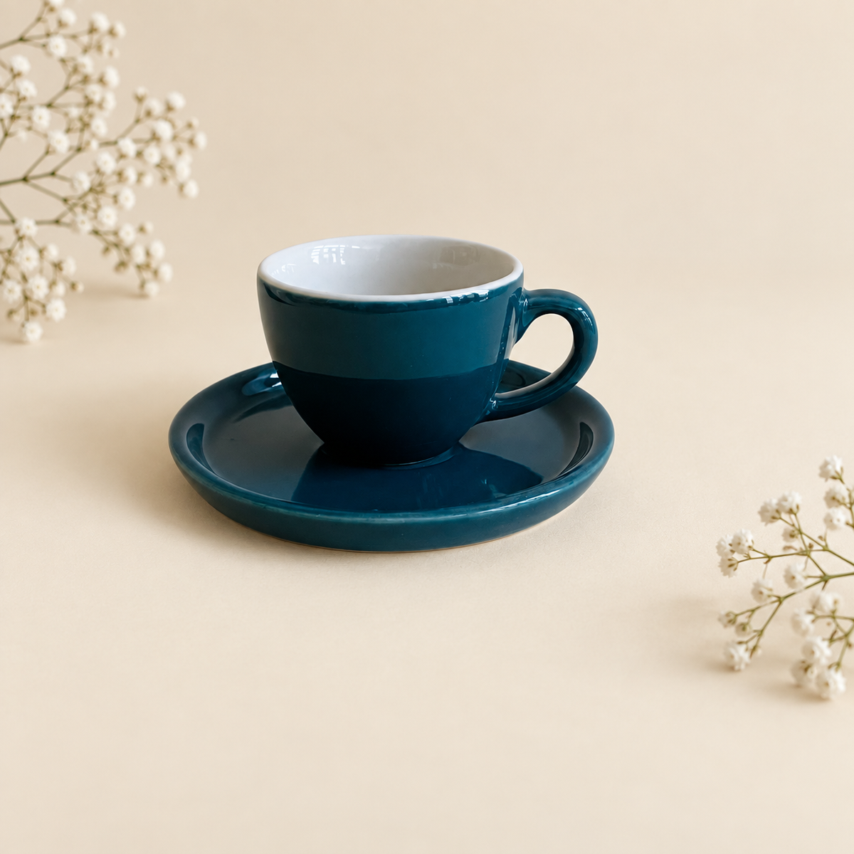 100 ml -  Peacock Espresso Cup & Saucer Set