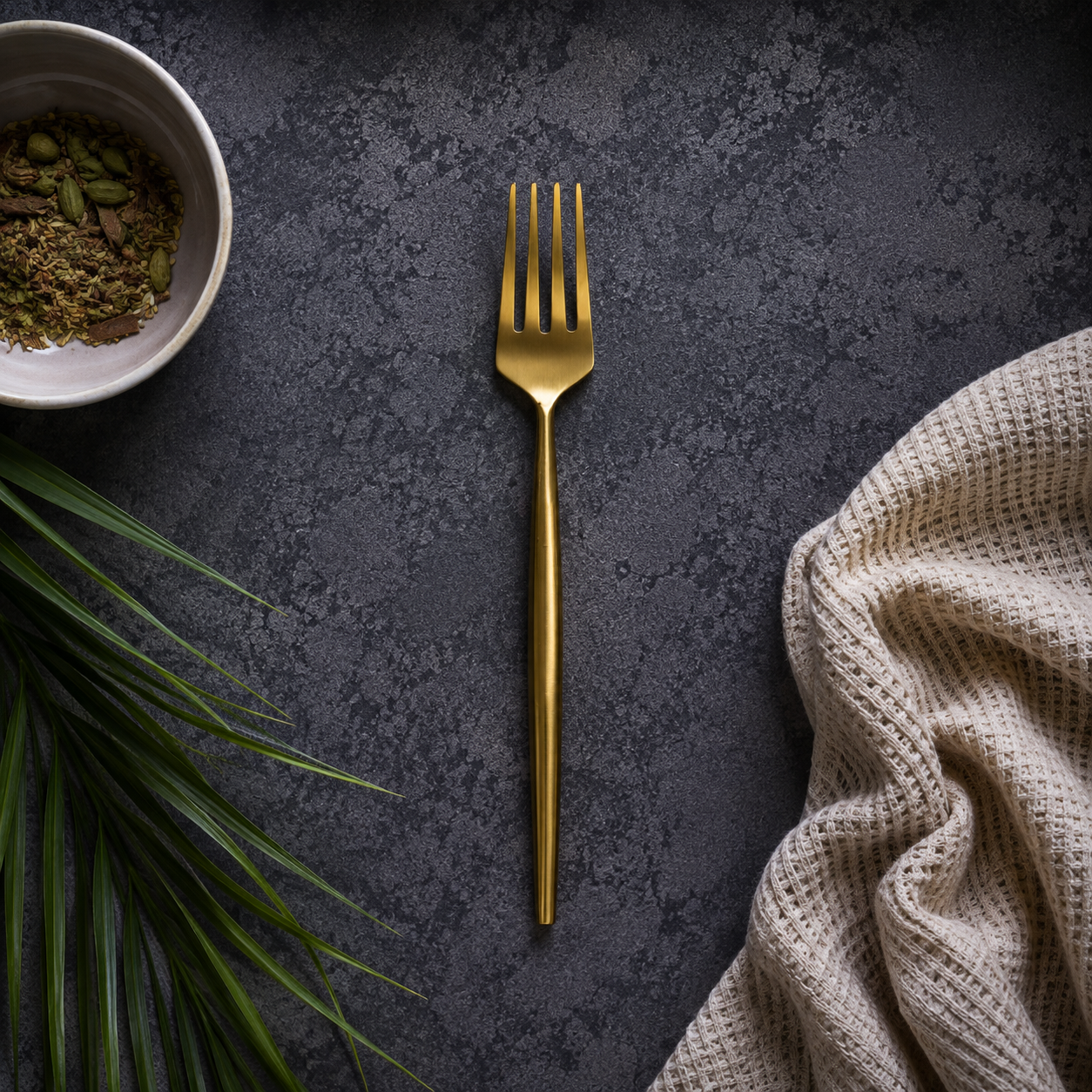 Gold Matte Cutlery Set