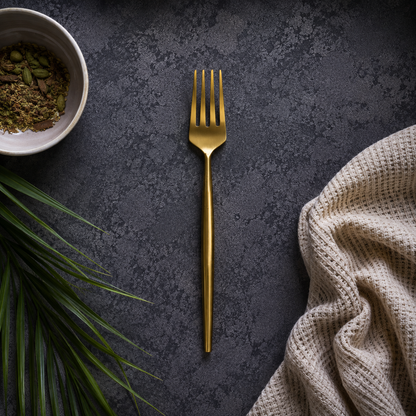 Gold Matte Cutlery Set