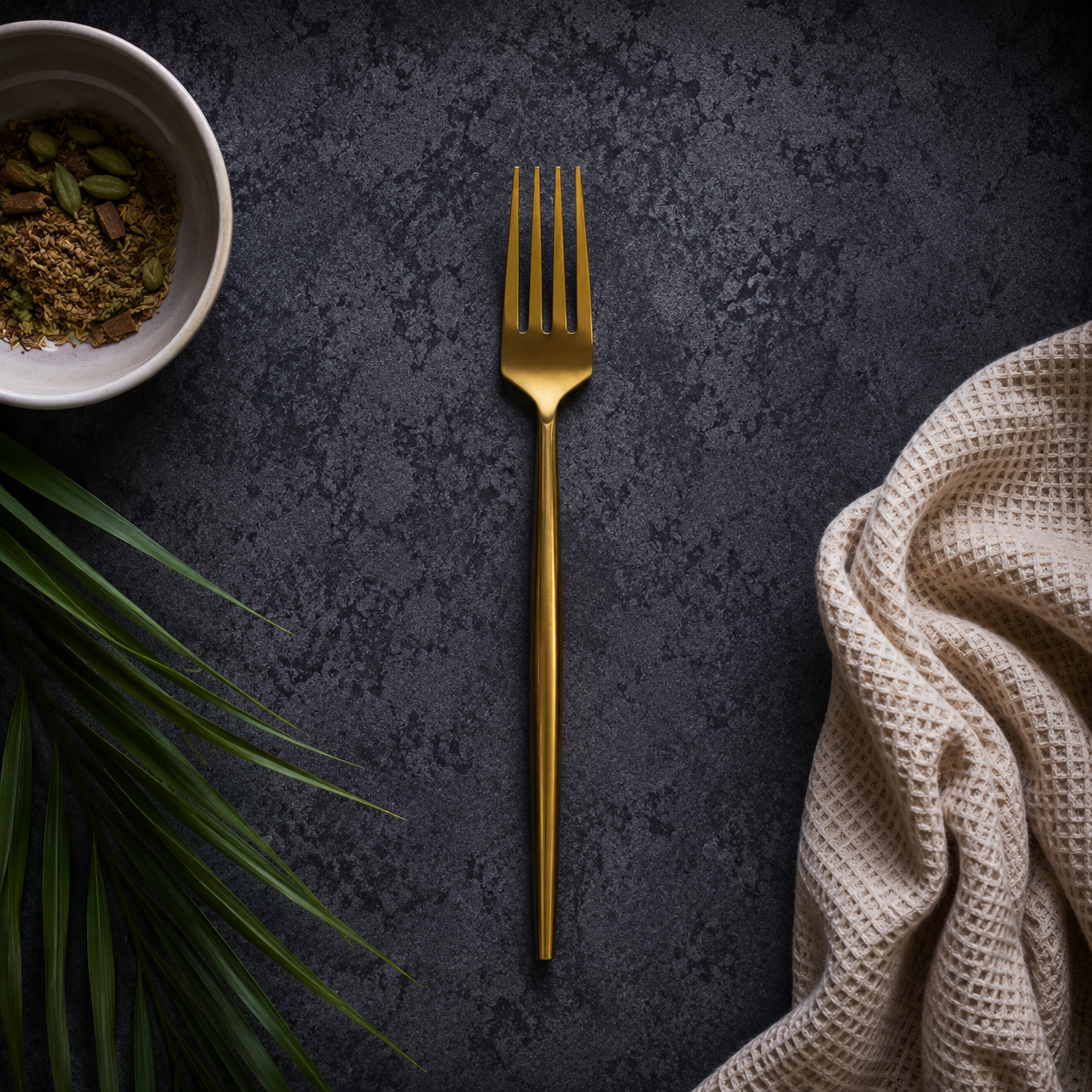 Gold Matte Cutlery Set