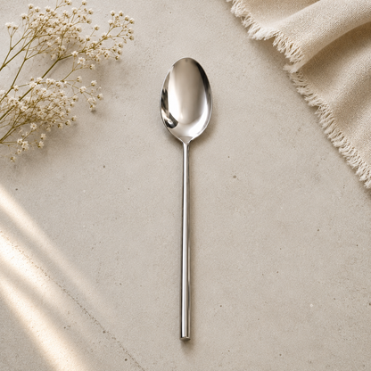 Silvery Glossy Cutlery Set (Set of 5)