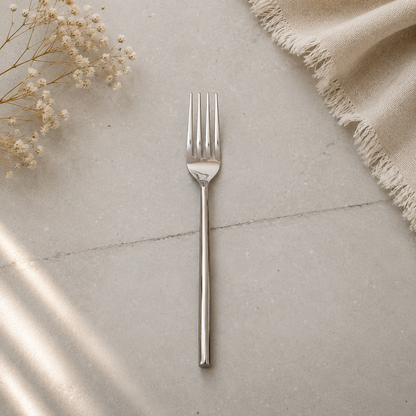 Silvery Glossy Cutlery Set (Set of 5)
