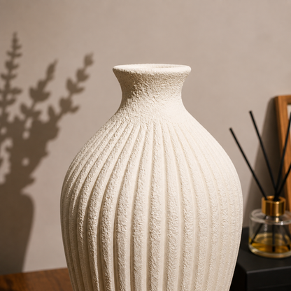 Rustique Ribbed Vase