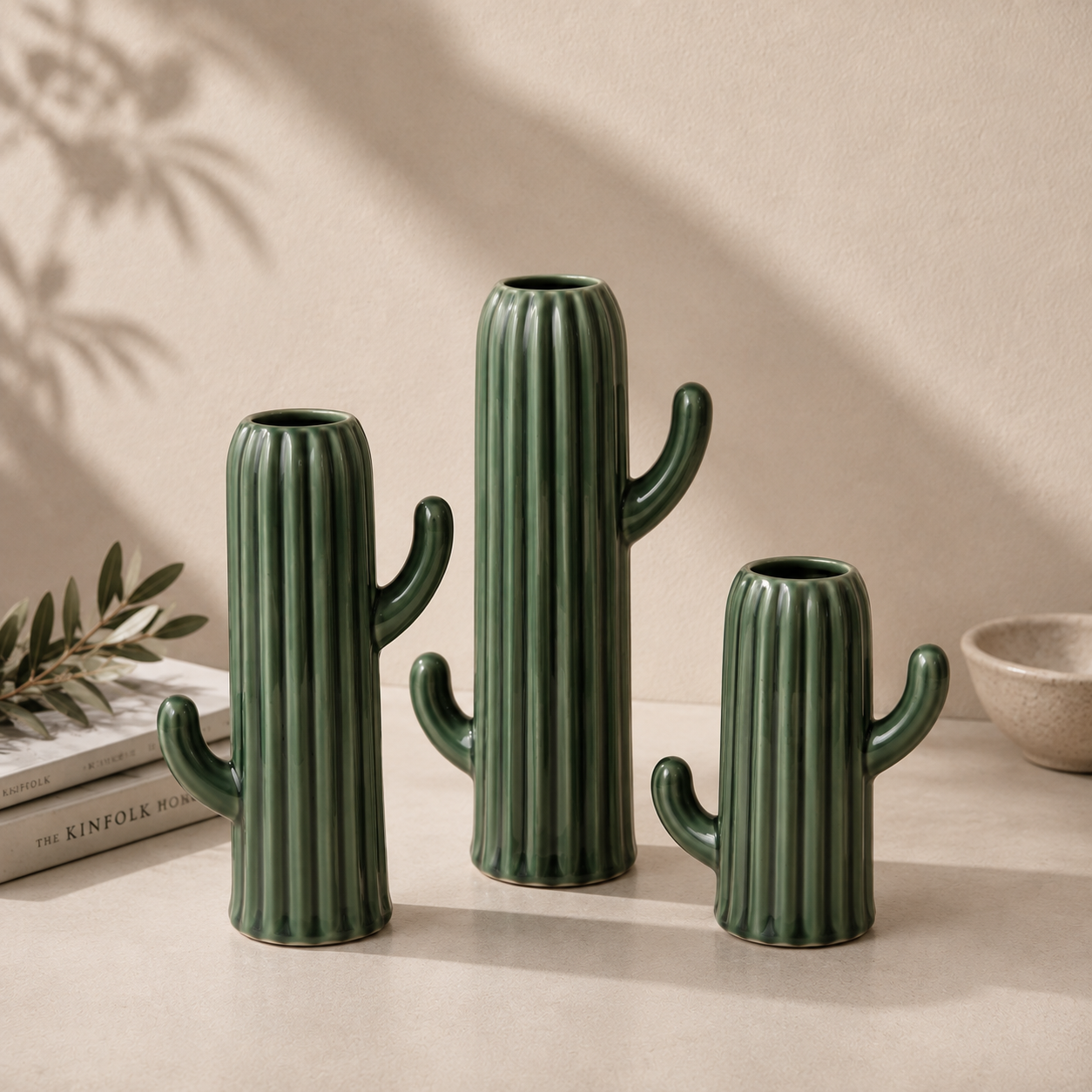 Cactus Vase Set (Set of 3)