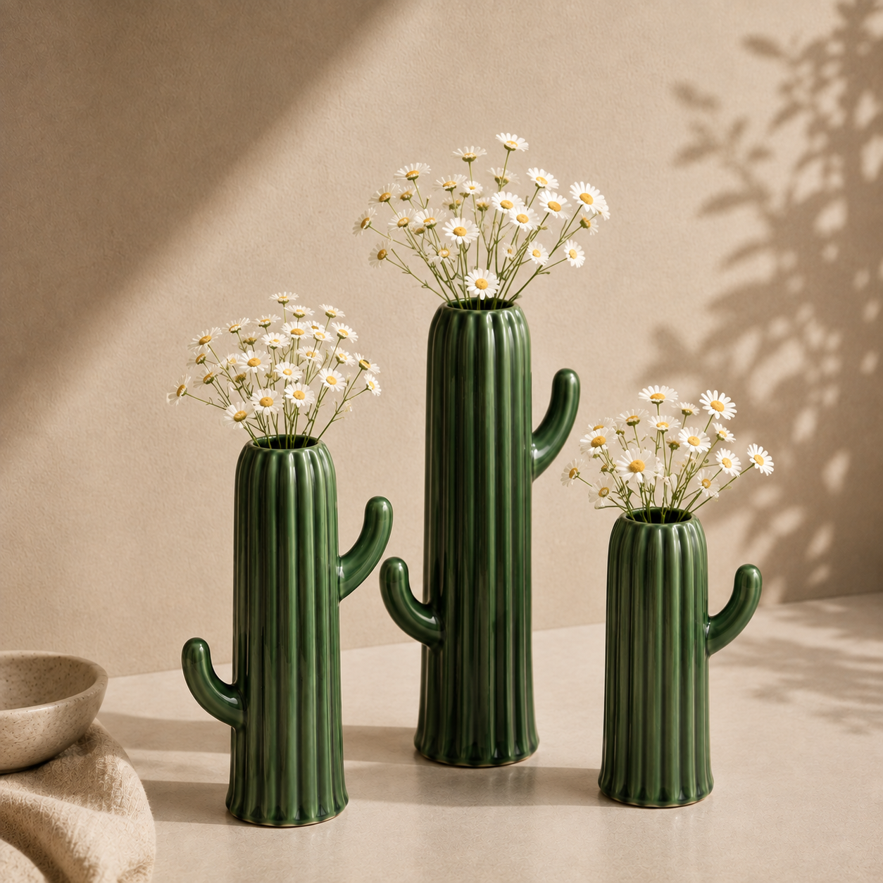 Cactus Vase Set (Set of 3)